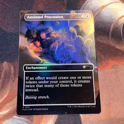Anointed Procession X1 Mtg Secret Lair Foil Borderless Double Sided Nm - Image 3