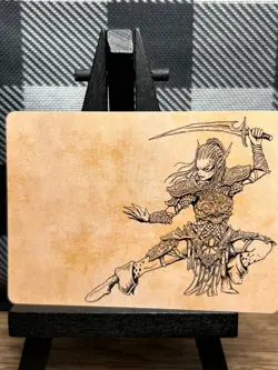 MTG TCG: Lae'zel, Vlaakith's Champion 45/81, Justine Jones, Baldur's Gate _ ART - Image 1