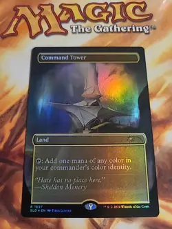 Command Tower Rainbow Foil - Secret Lair SLD Sheldon's Spellbook - MTG - Image 1