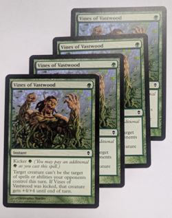 Magic Mtg Zendikar Vines of Vastwood x4 near mint - Image 1