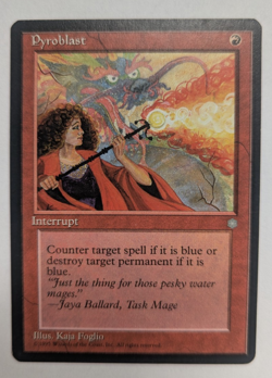 Magic Mtg Ice Age Pyroblast near mint - Image 1