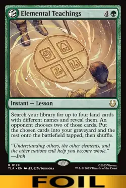 1x - Elemental Teachings - FOIL #178 - Avatar: The Last Airbender - NM MTG - Image 1
