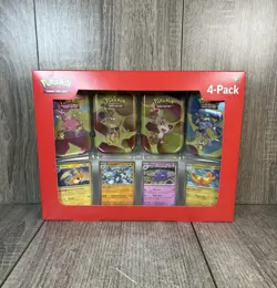 Pokemon TCG 151 Mini Tins 4 Pack + 4 Promos NIB Sealed Sams Club Exclusive NEW - Image 1