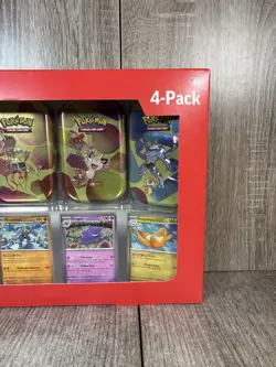 Pokemon TCG 151 Mini Tins 4 Pack + 4 Promos NIB Sealed Sams Club Exclusive NEW - Image 3