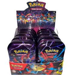 Pokemon TCG Mega Evolution Heroes Mini Tin x10 with display Tins Factory Sealed - Image 1