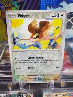 Pidgey 016/165 Reverse Holo Common Pokemon TCG S&V English 151 - Image 1