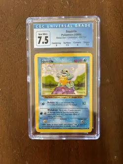 Squirtle Pokemon 1999, Base set 63/102, CGC 7.5 - Image 1