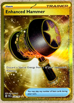 Pokemon Twilight Masquerade Enhanced Hammer Gold Secret Rare Trainer #224/167 - Image 1