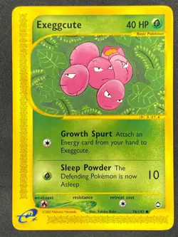 Pokemon Exeggcute 76/144 AQ Aquapolis LP/NM - Image 1