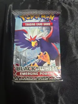POKEMON BLACK & WHITE EMERGING POWERS BOOSTER PACK BRAVIARY ARTWORK UNOPENED - Image 1