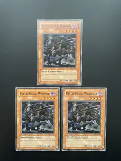 Yugioh Pitch-Black Warwolf RDS-EN026 Common 1st Edition HP X3 - Image 1