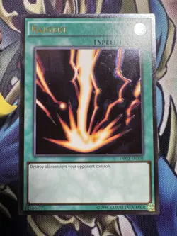 1 X Yu-Gi-Oh! Raigeki - OP02-EN003 - Ultimate Rare - NM!! - Image 2