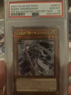 1x YUGIOH SILENT SWORDSMAN RA02-EN011 1ST 25TH QUARTER CENTURY PSA 10 - Image 1