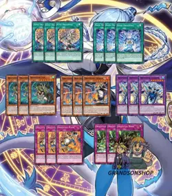 Yu-Gi-! Dracotail Budget Deck Core JUSH-EN Supers And Rares Only - Image 1