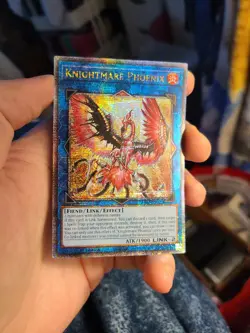 Yugioh Knightmare Phoenix RA03-EN042 1st Quarter Century Secret Rare - Image 1