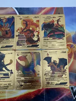 Lot Of 8 Shining GX Gold Foil Fan Art Vinyl Textured Collector Pokemon Cards - Image 4