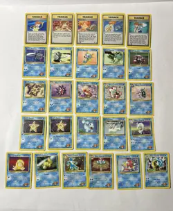 Vintage 2000 Pokemon Gym Hero’s Misty's Lot of 26 Cards 3 Holo’s Gyarados - Image 1