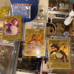 Charizard VMAX Gold Foil POKEMON Cards (3) - Image 1