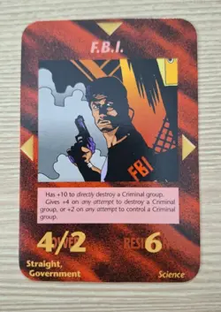 F.B.I. Card Limited INWO Illuminati New World Order Game NM-MT - Image 1
