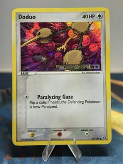 Doduo 45/106 EX Emerald Reverse Holo Stamped Pokemon Card 2005 LP NM - Image 1