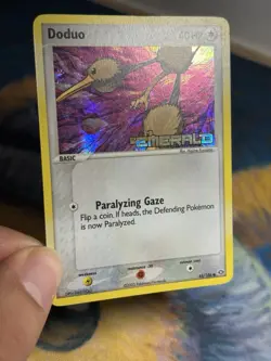 Doduo 45/106 EX Emerald Reverse Holo Stamped Pokemon Card 2005 LP NM - Image 3