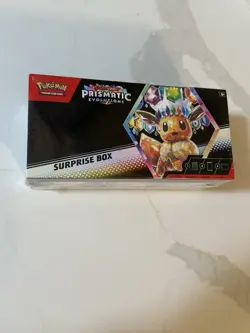 New Pokemon TCG Scarlet & Violet Prismatic Evolutions Surprise Card Box SEALED - Image 1