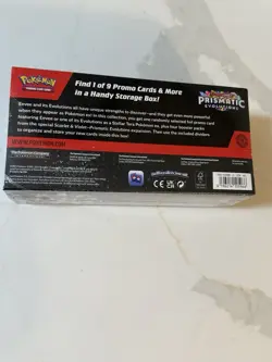 New Pokemon TCG Scarlet & Violet Prismatic Evolutions Surprise Card Box SEALED - Image 3