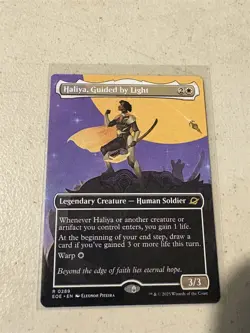 mtg borderless Haliya Guided by Light, Edge of Eternities, unplayed - Image 1