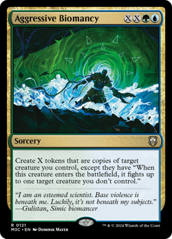 Aggressive Biomancy #121 | Near Mint | Modern Horizons 3 Commander Magic MTG - Image 1