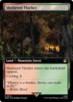 Sheltered Thicket (Extended Art) [Universes Beyond: Doctor Who] MTG - Image 1
