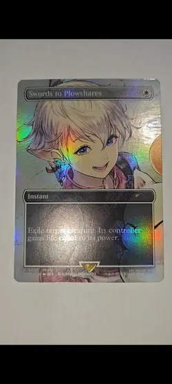 1x Swords to Plowshares Final Fantasy MagicCon Foil Promo 0001 NM Magic MTG x1 - Image 1