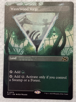 Wastewood Verge (Borderless) Aetherdrift Regular Land Rare 0374 - Image 1