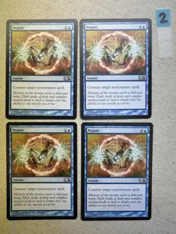 Magic The Gathering Negate x4 M12 (Magic 2012) LP Full Playset - Image 1