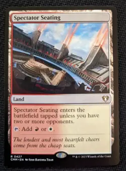MTG Commander Masters Spectator Seating EDH DUAL LAND NM/M Pack Fresh - Image 1