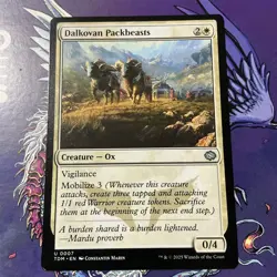 MTG Magic the Gathering Dalkovan Packbeasts (7/485) Tarkir Dragonstorm M/NM - Image 1