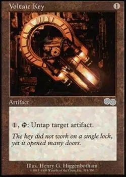 Voltaic Key Magic mtg Heavy Play, English Urza's Saga x1 - Image 1