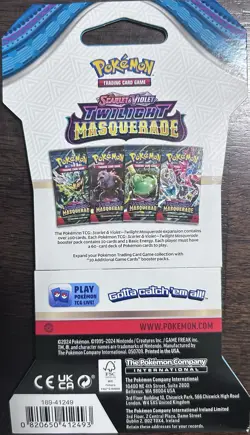 Pokemon Scarlet & Violet: Twilight Masquerade Sleeved Booster Pack - Image 2
