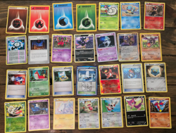 Pokemon Collection Lot 28 cards Vintage Holo Aerodactyl Fossil Energy Gain Marow - Image 1