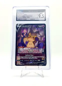 2022 POKEMON BRILLIANT STARS MIMIKYU V TG16/TG30 TRAINER GALLERY HOLO CGC 9.5 - Image 1