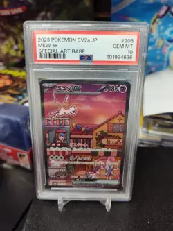 Mew EX SAR 205/165 SV2a Japanese 151 Pokemon 2023 PSA 10 Gem Mint - Image 1