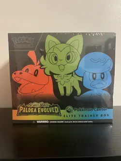 Pokemon TCG Paldea Evolved Elite Trainer Box Pokemon Center Sealed - Image 1