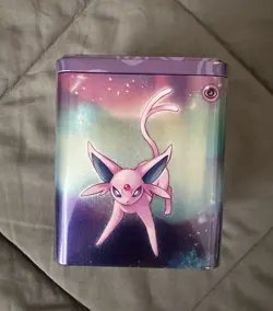 Pokemon TCG 2024 Q1 Stacking Tin W/3 Booster Packs Sealed BRAND NEW PSYCHIC TIN! - Image 2
