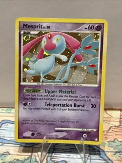 Pokemon TCG Mesprit 14/123 Mysterious Treasures Holo Rare (Swirl) - Image 1