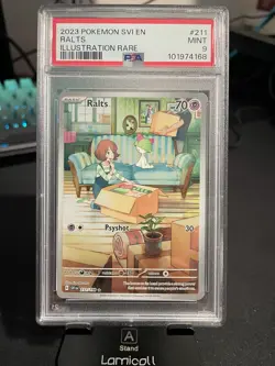 2023 Pokemon SVI En-Scarlet & Violet | Illustration Rare #211 Ralts PSA 9 - Image 3