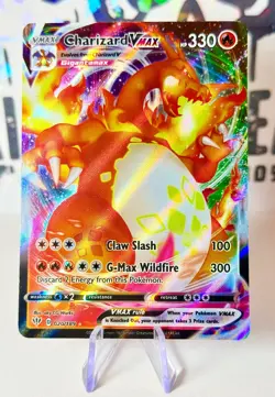 Pokemon TCG Charizard VMAX Darkness Ablaze Full Art 020/189 Sword Shield - Image 1