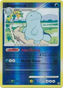 Heavily Played, English Pokemon Reverse Holo Quagsire - 60/132 - Uncommon - Reve - Image 1