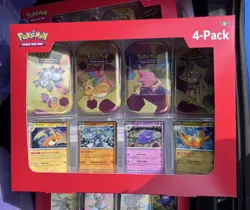 Pokemon TCG 151 Mini Tin 4-Pack Lot of 3 Different Boxes Sam’s Club Sealed - Image 1