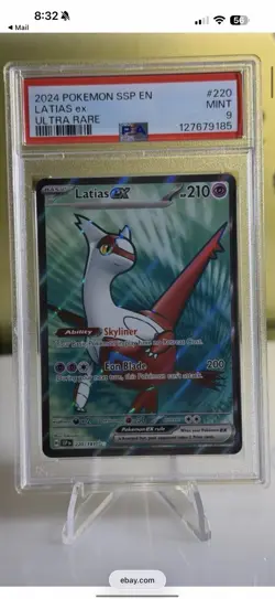 2022 Pokemon Brilliant Stars Galarian Zapdos V Gold #182 PSA 10 Gem W Latias - Image 2