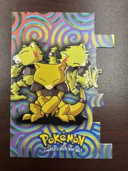 ABRA #63 DIE-CUT POKEMON TOPPS STAGE 1 EV7 OF 12 LP - Image 1