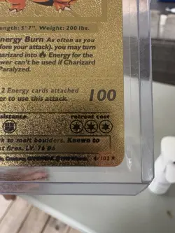 Pokemon Charizard 120hp TCG Gold Foil - Image 3